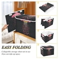 thumbnail image 2 of Yayeee Collapsible Cube Storage Bin with Lid Fabric Closet Decorative Basket with Handles, UFO with Hearts Pattern, 2 of 7