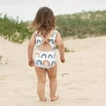 thumbnail image 5 of Ohufall Toddler Swimsuit Baby Kids Girls Print Strap Ruffle Swimwear Swimsuit Bathing Suits, 5 of 9