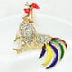 thumbnail image 4 of Gallo Broche Ramillete Pin Bufanda Clip Ropa Accesorios De Joyería - dorado, 4 of 9