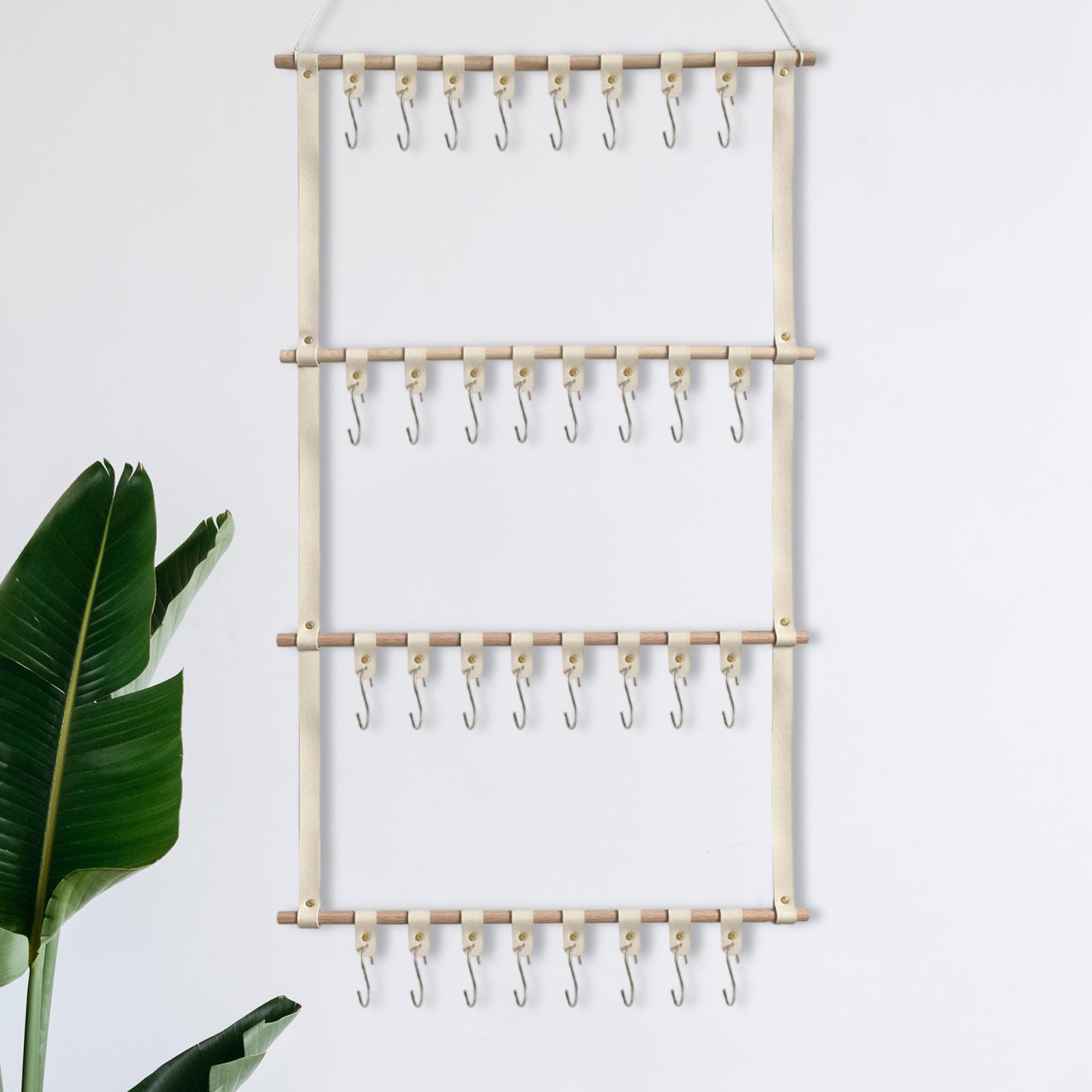 JWQFBC Headband Holder Clip Organizer Large Capacity Bow Holder Headband Organizer Hair Beige