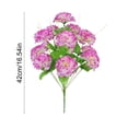 thumbnail image 3 of 12 Stems Artificial Carnation Bouquet, Realistic Fabric Flowers for Wedding Decor, Home Table Centerpieces and Office Plants, No Watering Needed, Red, Pink, Yellow, Orange, Purple, 3 of 6