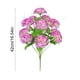 thumbnail image 3 of Ramo de claveles artificiales 12 flores de tela para la decoración de la oficina en casa de bodas, arreglo de plantas artificiales, sin mantenimiento, 3 of 6