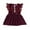 Wine Red, variant on Baby Girl Lace Dress Newborn Infant Tutu Princess Party Pageant Dress Clothes 0-24M