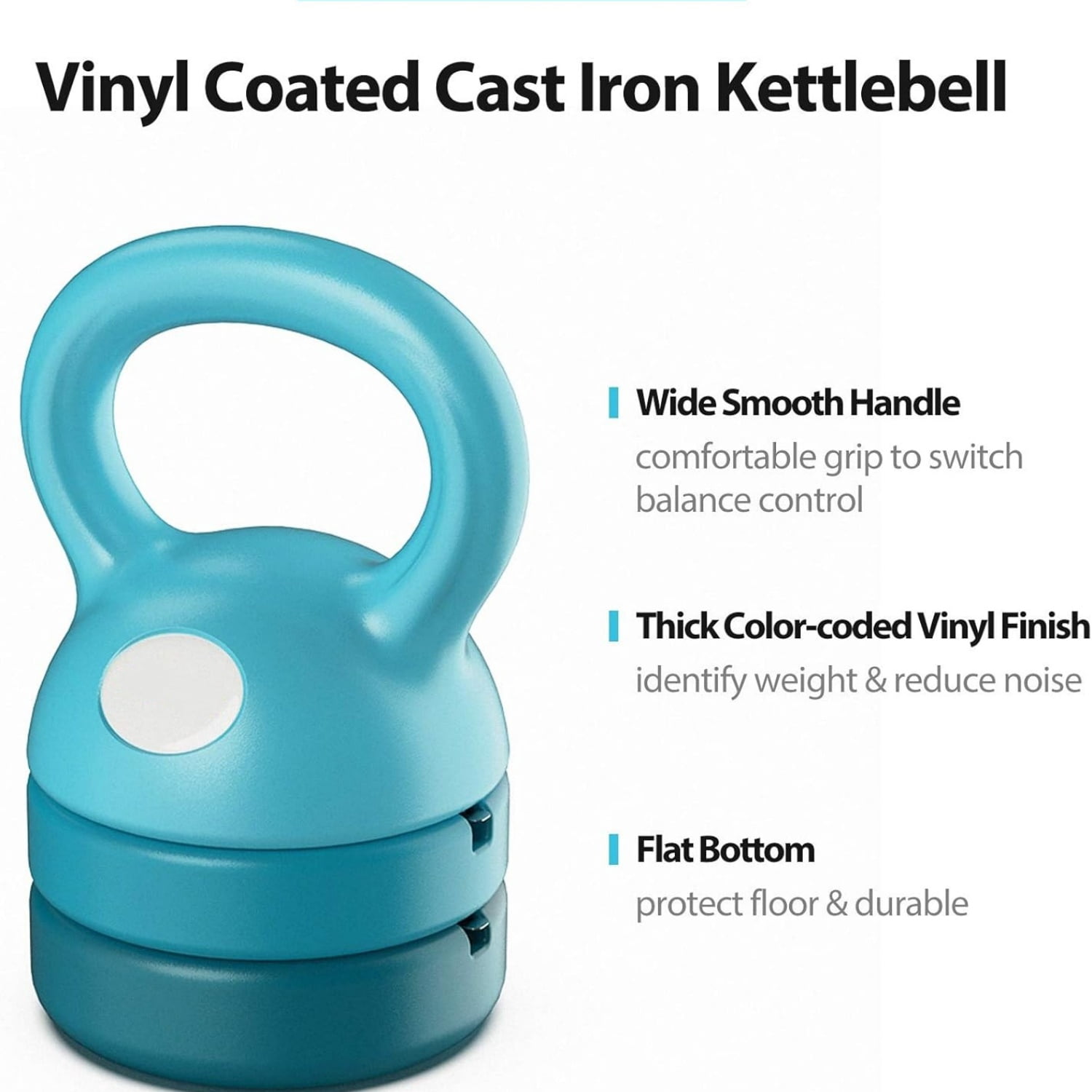 Adjustable Kettlebell Weights Set Cast Iron Exercise Fitness Kettle Ball Grip 5, 8, 9,12lb Free Weight Men Women Kettlebells for Home Gym Workout Ballistic, Core,Strength Training