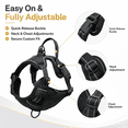 thumbnail image 5 of SDFTDG No-Pull Dog Harness with Handle Reflective Breathable Adjustable S-XL(L,Black), 5 of 9