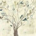 thumbnail image 2 of Goldberger, Jennifer 12x12 White Modern Wood Framed Museum Art Print Titled - Trees of Blue II, 2 of 4