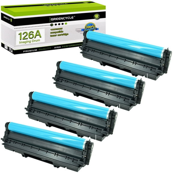 greencycle CE314A Compatible Imaging Drum Replacement for HP 126A CE314A Drum for LaserJet CP1025 CP1025nw MFP M175nw M176nw M177fn M177fw Pro M275 Laser Printer (4 Pack, Black / Color)