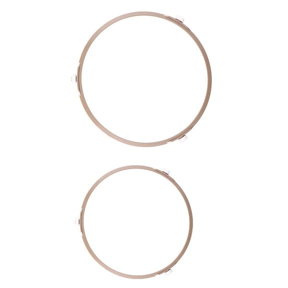 Soimiss 2Pcs Microwave Plate Holder with Glass Turntable Support and Plastic Wheels