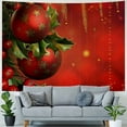 thumbnail image 4 of Orinice Ornaments Holly Berry Christmas Tapestry Wall Hanging Unique Style Home Wall Decor Art for Living Room Bedroom Apartment Farmhouse Dorm 40x60inch, 4 of 6