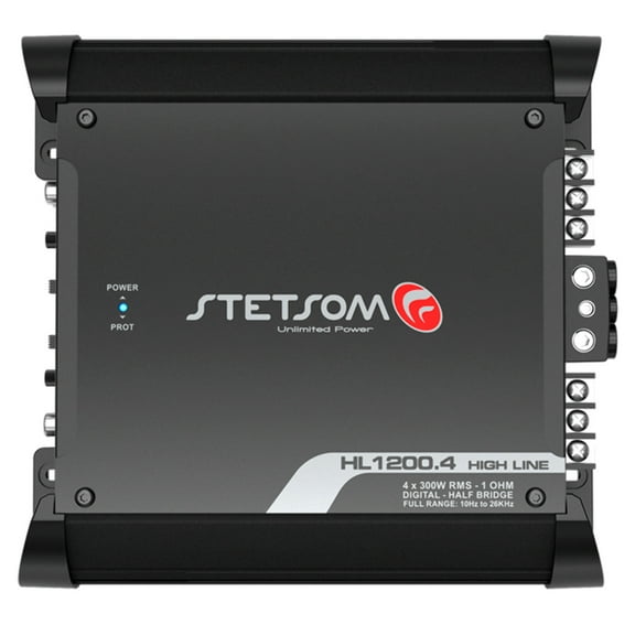 Stetsom HL 1200.4 Amplifier 1-ohm 1200W RMS 4-Channels