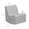 thumbnail image 2 of ECR4Kids SoftZone Contoured Rocking Chair, 12in Seat Height, Flexible Seating, Grey, 2 of 9