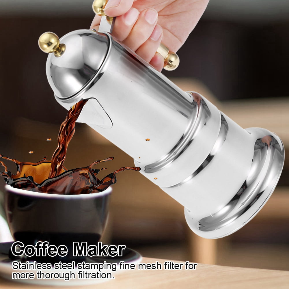 Spptty Stainless Steel Moka Pot Stovetop Espresso Coffee Maker with