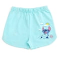 thumbnail image 6 of Disney Lilo & Stitch Little Girls' Short Sleeve Graphic T-Shirt and French Terry Shorts Set Light Blue Optic Wash Stitch, 6 of 15
