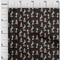 thumbnail image 2 of oneOone Rayon Black Fabric Circus Sewing Craft Projects Fabric Prints By Yard 56 Inch Wide-aC, 2 of 5
