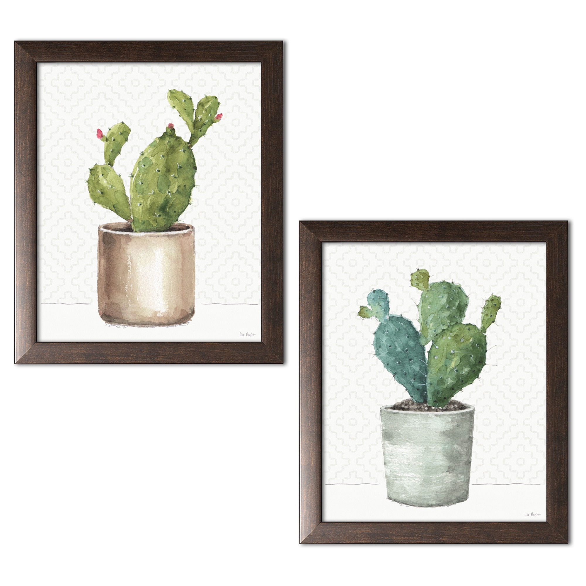 Gango Home Decor Cottage Mixed Greens XLI & Mixed Greens XLII by Lisa