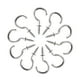 thumbnail image 2 of Ganchos de ojo de tornillo Uxcell de 1.5" con tornillos autoperforantes, colgador atornillable plateado, paquete de 30, 2 of 5