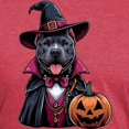 thumbnail image 3 of CafePress - Costumed Pitbull Halloween Men's Deluxe T Shirt - Mens Tri-blend T-Shirt, 3 of 4