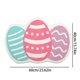 thumbnail image 3 of Decoraciones de Pascua, adornos de Pascua, regalos de Pascua, tapete de piso con forma de huevo de color de Pascua para dormitorio, porche, pasillo, dormitorio, decoración del hogar de Pascua, tapete, 3 of 9