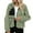 Green, variant on Womens Fuzzy Fleece Jacket Button down Coats Long Sleeve Short Coats Casual Winter Warm Outwear with Pockets