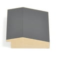 thumbnail image 2 of Rayne Mirrors Solid Black Angle Wall Mirror, 2 of 2