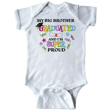 

Inktastic My Big Brother Graduated and I m Super Proud Gift Baby Boy or Baby Girl Bodysuit