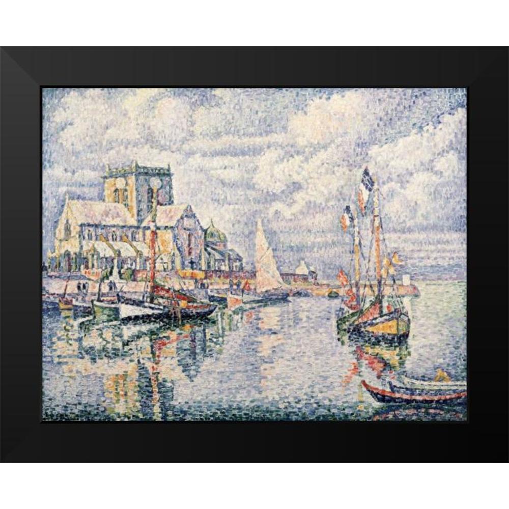 Signac, Paul 18x15 Black Modern Framed Museum Art Print Titled - Le Port De Barfleur
