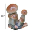 thumbnail image 5 of Xinyolin Garden Figurine Eco-friendly UV Resistant Resin Mushroom Statue Succulent Bonsai Decor for Home, 5 of 8