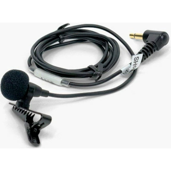 Williams Sound MIC 090 Mini Lapel Clip Microphone; 3.5mm right-angle plug; 39" cord length
