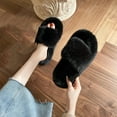 thumbnail image 4 of Tawop House Shoes for Women Fuzzy Fluffy Warm Cozy Slippers Indoor&Outdoor Fall Winter, 4 of 6