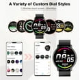 thumbnail image 4 of Smart Watch for Samsung Galaxy S24 S24+ Ultra, Fitness Tracker Watches for Men Women IP67 Waterproof HD Touch Screen Smartwatch Activity Tracker - Black, 4 of 5