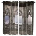 thumbnail image 2 of Gothic Vintage House Decorative Window Curtains for Living Room the Bedroom Home Interior Kids Room Decoration Drapes Curtains, 2 of 6