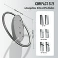 thumbnail image 2 of Peggybuy Metal Vertical Stand Game Console Base Bracket Anti-Slip Base Holder Game Console Host Stand for PS5 Pro/PS5 Slim/PS5 Console, 2 of 9