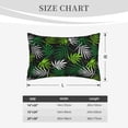thumbnail image 4 of Gukieu Tropical Leaves1 Print Plush Pillow Cover, Hidden Zipper Pillow Protector without Pillow Core, Suitable for Bedroom, Office, Car Decoration-20"x30", 4 of 6