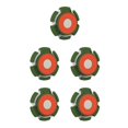 thumbnail image 1 of Methold Case Funda de piel sintética Anti-perdida Protector de localizador de silicona Reemplazo para AirTags, Verde No.04 5piezas, 1 of 6