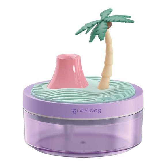 Siruishop Humidificateur Mini Coloré Arrêt Automatique Alimenté par USB Deux Modes de Pulvérisation pour Bureau Voiture