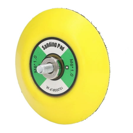 

Air Sander Backing Pad Easy Remove PU Backing Plate Durable For Industrial For Sanding 3in M6x1 Thread 15000RPM