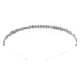 thumbnail image 1 of 1pc Simple Strass Cheveux Bande Bande Coiffure pour les Femmes (Argent), 1 of 5