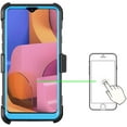 thumbnail image 5 of GoldCherry for Samsung Galaxy A20S Case, Heavy Duty Shock-Absorption/High Impact Resistant Armor Holster Defender Case with Kickstand Swivel Belt Clip Holster for Samsung Galaxy A20S 6.5 Inch (Blue), 5 of 7