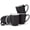 Black, variant on Elanze Designs Color Pop White Black Exterior 16 ounce Glossy Ceramic Mugs Matching Set of 4