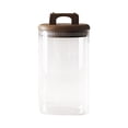 thumbnail image 1 of Recipiente de almacenamiento de vidrio sellado con tapa de madera Recipientes de cocina transparentes Organizador decorativo para café de 1000ml SM SunniMix Tarro de almacenamiento, 1 of 6