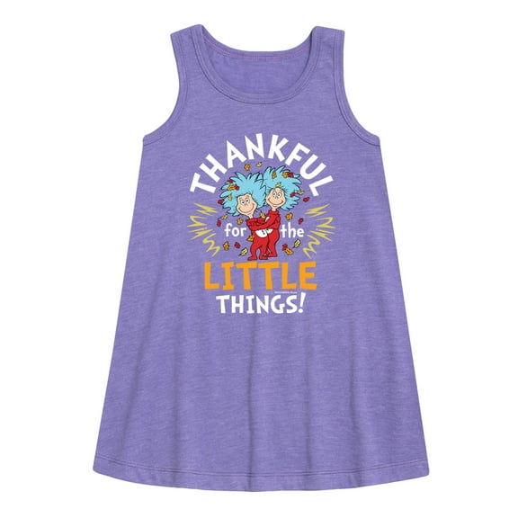 Dr. Seuss - Thanksgiving Is A Family Thing - Toddler and Youth Girls A-line Dress
