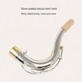 thumbnail image 4 of Brass Tenor Saxophone Bend Neck Solid Color Replacement 27.5mm Instrument Brass Nozzle Woodwind Instrument Sax Part Accessories Gold, 4 of 9