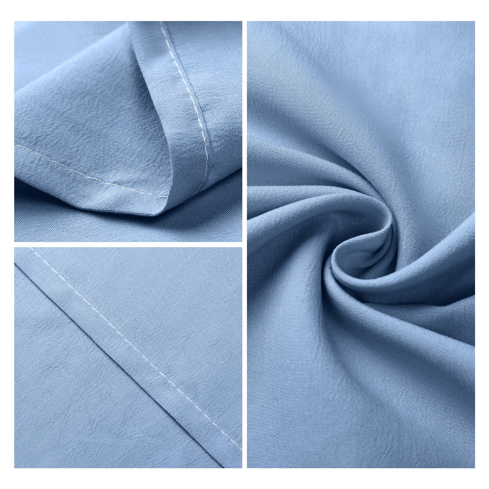 Unique Bargains 1 Pcs Pillow Cases Breathable Cooling Pillow Covers Blue 20"x48"