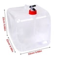 thumbnail image 1 of Recipiente De Agua Plegable De 15 Litros Con Grifo Para Acampar Almacenamiento De Agua Portador Jarra Cantimplora De Agua Portátil Plegable Para Exteriores Senderismo Emergencia ANGGREK  Otros Deportes, 1 of 8