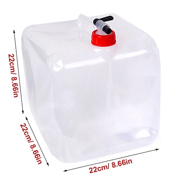 Recipiente De Agua Plegable De 15 Litros Con Grifo Para Acampar Almacenamiento De Agua Portador Jarra Cantimplora De Agua Portátil Plegable Para Exteriores Senderismo Emergencia ANGGREK Otros Deportes