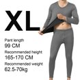 thumbnail image 2 of Ropa interior térmica para hombre, calzoncillos largos con forro de lana, conjunto de ropa interior larga para clima frío, parte superior e inferior de invierno, 2 of 7