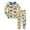 L-Khaki1346, variant on MEZZALL Dinosaur Pajama Set Kids Boys Girls Long Sleeve Cartoon Print Sleepwear Soft Two Piece Outfits Comfortable Loungewear For Toddler Baby Holiday Clothing