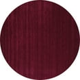 thumbnail image 1 of Ahgly Company Indoor Round Abstract Purple Contemporary Area Rugs, 4' Round, 1 of 4