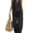 Black, variant on Women's Denim Two Piece Set Halter Top Wide Leg Pants Outfit(Navy,XL)