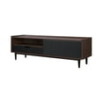 thumbnail image 2 of Manhattan Comfort Duane TV Stand from Engineered Wood in Dark Brown & Black, 2 of 7